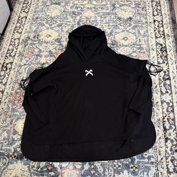 Mens Streetwear Gothic Y2K Long Techwear Hoodie Size Large Yeshibounty
